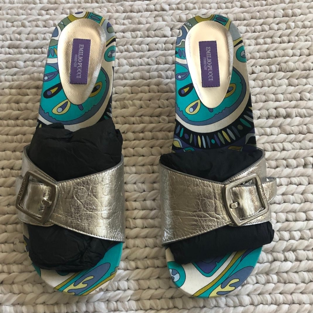 Emilio Pucci Sandals 37 NWOT